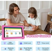 Kids Tablet Toddler Tablet, 7 Tableta for Boys Girls With Child protective cover 2GB+32GB Android Tablet, WiFi Dual Camera IPS Safety Eye Protection Screen, Parental Control APP Kid Tablets Orange