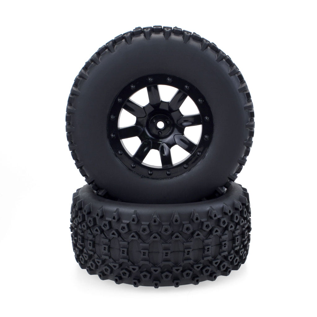 1.9" Rubber Tires/Wheel Rims for Axial SCX10 D90 Tamiya CC01 1/10 RC Crawler 
