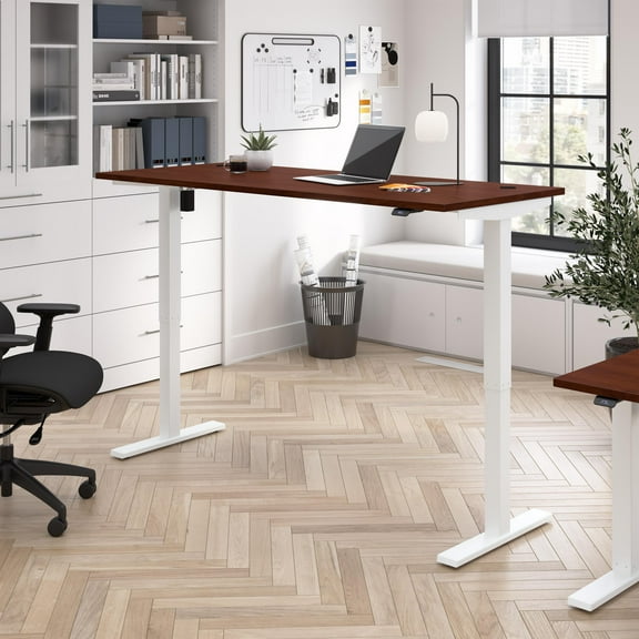 Move 40 Series 72W Adjustable Standing Desk in Hansen Cherry - Engineered Wood
