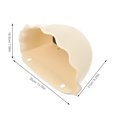 thumbnail image 2 of OFFIGAM 1Pc Semicircle Plastic Wall Planter in Beige for Hanging Indoor and Outdoor Flower Display, 2 of 8