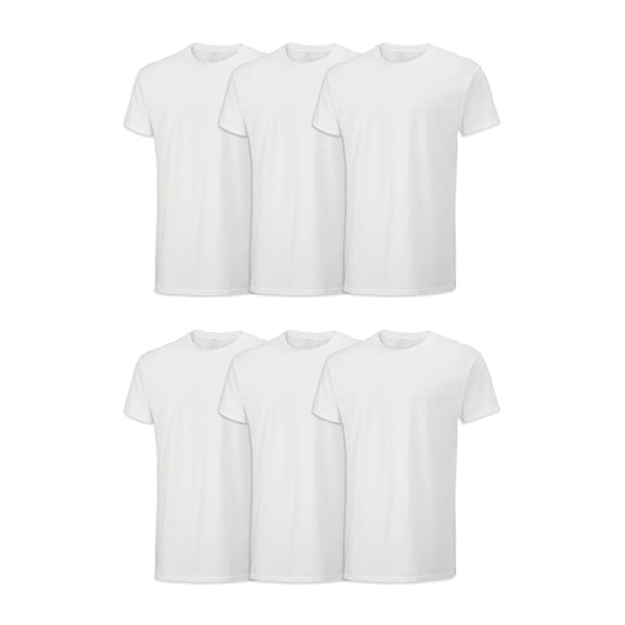 Camiseta Fruit of the Loom Stay Tucked Crew para hombre, blanca, talla L