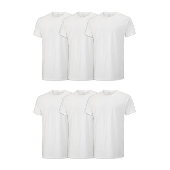 Camiseta Fruit of the Loom Stay Tucked Crew para hombre, blanca, talla L