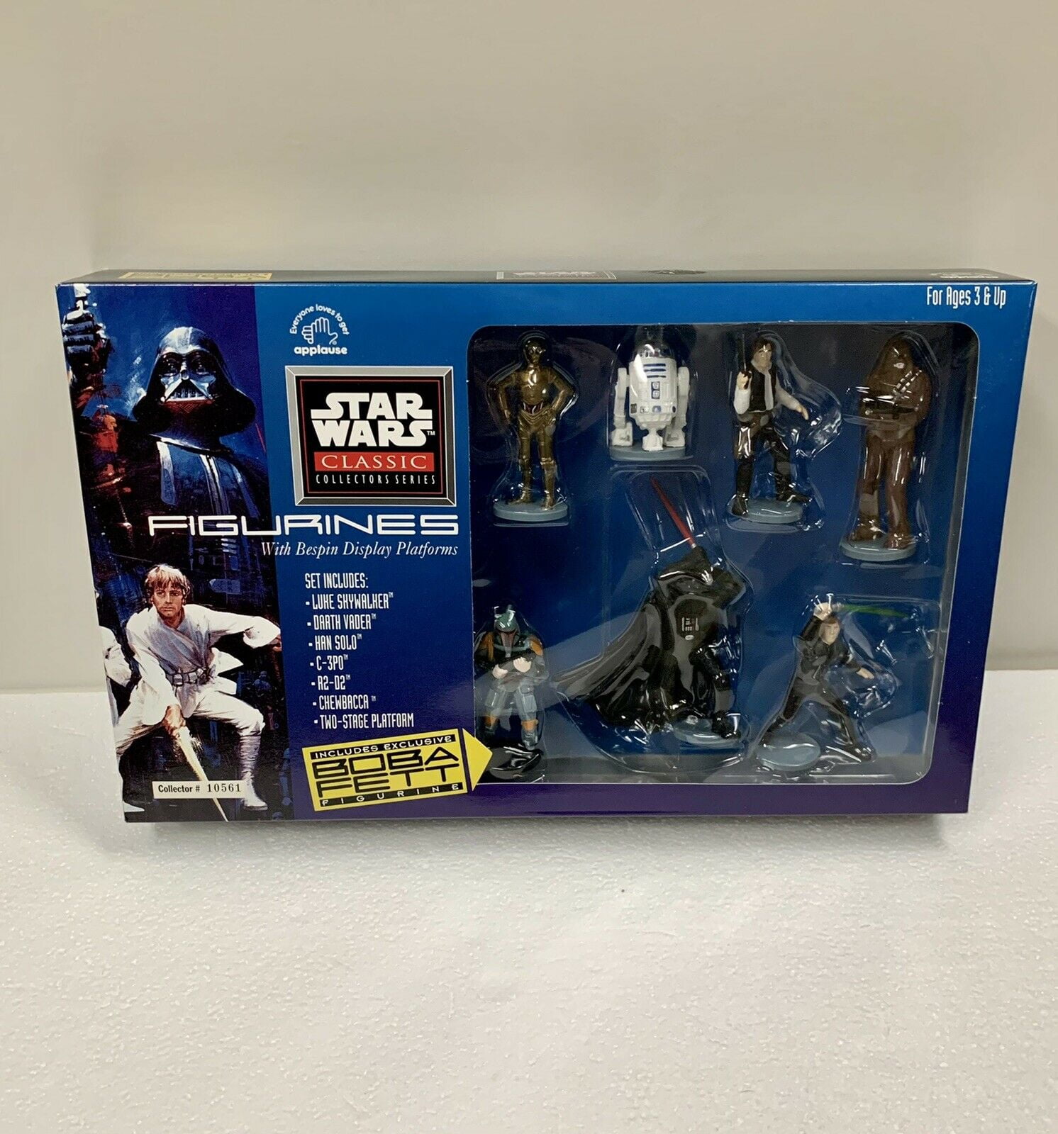 Lot Of 4 Applause Vinyl Star Wars Figure Collectors Series 1995 Darth Vader 