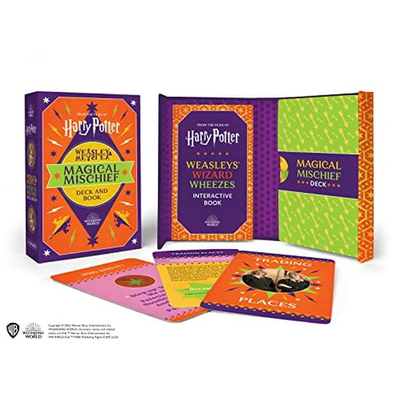 Pre-Owned Harry Potter Weasley & Weasley Magical Mischief Deck and Book Paperback