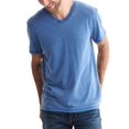 thumbnail image 1 of Camiseta Lucky Brand Venice Burnout con cuello en V para Hombres - Azul, 1 of 3