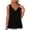 Black, variant on vzibsiv Womens Flowy V Neck Cami Tank Top Sleeveless Resort Wear Soft Summer Beach Shirt White L