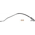 thumbnail image 2 of KarParts360 For Chevy C6500 Kodiak 1997 98 99 00 01 2002 Brake Hose | Stamped Steel Bracket | 16 inches Axis 1 Length | With Bracket | Black | Flexible Hose Type | Treated Steel End 1 Fitting Materia, 2 of 5