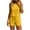 Yellow, variant on BXINGOHAI Two Piece Sets for Women Summer Crew Neck Lounge Short Sets Cap Sleeve Drawstring Sweatsuit with Pocket Red S