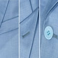 thumbnail image 6 of i.Finelong Men's Classic Light Blue Two - Piece Suit, Suitable for Business and Other Formal Occasions, 6 of 7