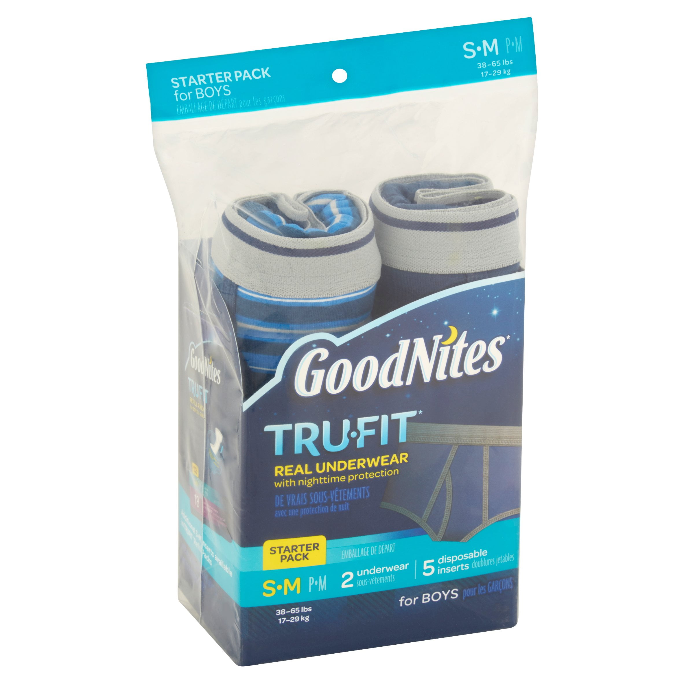 GoodNites TruFit Underwear for Boys, Starter Pack