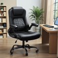 thumbnail image 2 of Homall Big and Tall Office Chair 500lbs, Heavy Duty High Back Executive Office Desk Chair, Ergonomic PU Leather Home Computer Chair with Flip-Up Armrests, 2 of 7