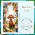 thumbnail image 2 of Green Polka Dot Spring Banner White Bearded Spring Display Pink Peony Yellow Daisy Floral Backdrop for Spring Party Garden Decoration Outdoor Event, 2 of 9