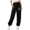thumbnail image 3 of outfmvch sweatpants women autumn winter s workout home warm elastic waist pants for women cargo pants, 3 of 9