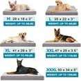 thumbnail image 5 of Orthopedic Big Dog Beds for Extra Large Dogs, XXL Memory Foam Washable Dog Bed with Waterproof Liner and Cooling Gel Mattress, Comfy Dog Crate Pad Fits up to 150 lbs Pets, 5 of 10
