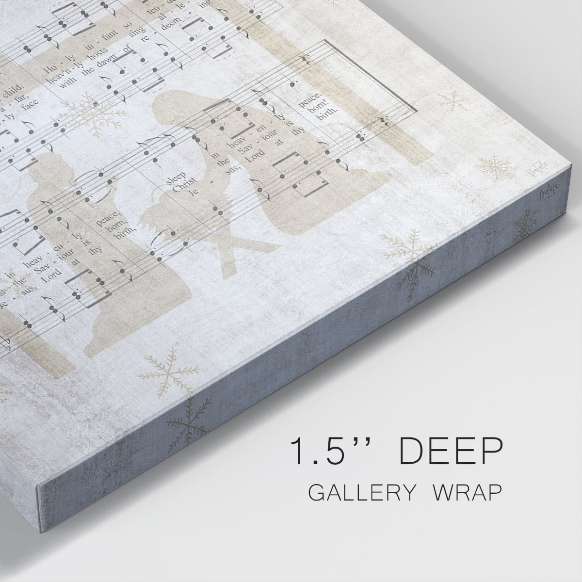 Silent Night Song Sheet- Gallery Wrapped Canvas