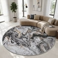 thumbnail image 3 of SIXHOME 6'x6' Area Rugs for Living Room Marble Swirl Abstract Rug Ultra Soft Washable Rugs for Bedroom Anti Slip Durable Carpet Home Decor for Dining Room, 3 of 5