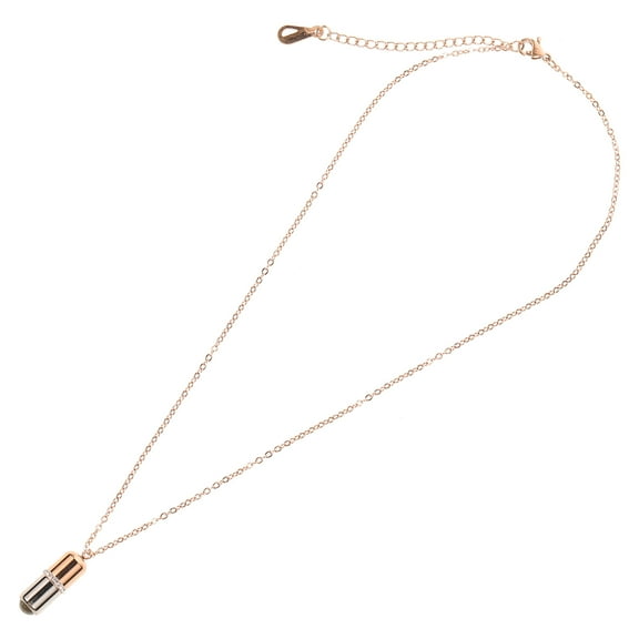 1Pc Pill Shape Necklace Clavicle Chain Neck Pendant Valentine's Day Neck Jewelry