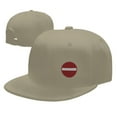 thumbnail image 4 of DouZhe Flat Brim Cap Snapback Hat, No Entry Sign Prints Adjustable Yellow Adult Baseball Cap, 4 of 6