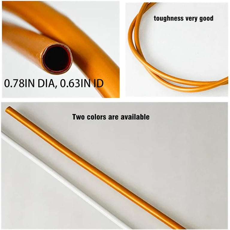 Tube PVC Souple Blanc 5 Mètres - Pour Arches De Ballons, Déco De Mariage, Projets DIY - Diamètre 16/12 Mm