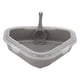 thumbnail image 4 of Bandeja de arena para gatos, caja de arena para gatos, bandeja de entrenamiento para gatos de esquina, bandeja de arena, Gris, 4 of 9