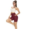 thumbnail image 5 of snilers Womens Biker Shorts High Waisted Tummy Control Stretch Butt Lift Workout Yoga Athletic Gym Shorts with Pockets, 5 of 6