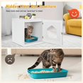 thumbnail image 6 of SONGMY 18.9'' Cat House, White Indoor Pet Crate Litter Box Enclosure, Hidden Litter Box Furniture, 6 of 10