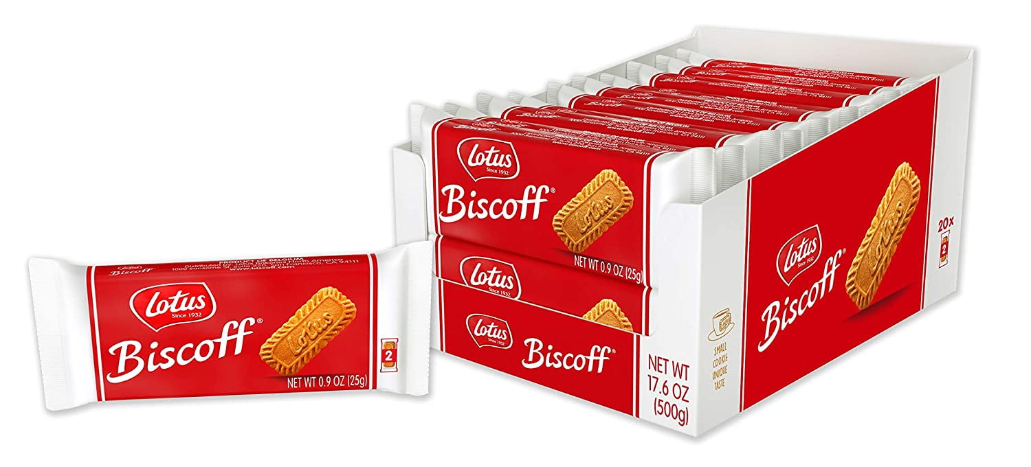 Lotus Biscoff European Biscuit Cookies 0.9 Ounce (20 Count) 20 XL