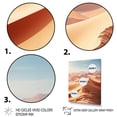 thumbnail image 3 of Designart "Desert White Dunes VI" Landscape & Nature Floater Framed Canvas Art Print, 3 of 7