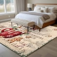 thumbnail image 4 of 5'x7' Area Rugs for Living Room Bedroom, Christmas Washable Rug Carpet Runner Indoor Outdoor, Winter Xmas Snowman Sugar Ice Cream Vintage Non Slip Floor Mats Area Rug for Kitchen, Nursery, 4 of 8