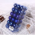 thumbnail image 4 of CHGBMOK 36PCS Christmas Ball Ornaments for Xmas Christmas Tree Decorations, Shatterproof Christmas Ball Decorations for Holiday Wedding Prty Decoration - 1.57"(40mm) - Blue, 4 of 5