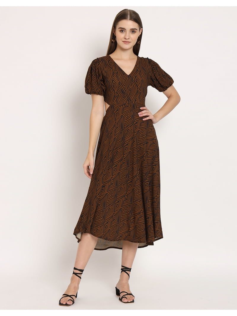 viscose a line dress Buy Light Blue Self Design Viscose Rayon A-Line Dress Online in USA at $27.00