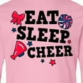 thumbnail image 4 of Inktastic Cheerleading Eat Sleep Cheer Long Sleeve Youth T-Shirt, 4 of 5