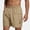 Khaki, variant on KeShDi Cargo Shorts Mens Shorts Casual Mens Khaki Shorts Men's Casual Solid Color Elastic Waistband Drawstring Breathable Pocket Shorts Black 4X