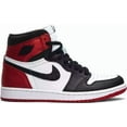 thumbnail image 1 of Ni - ke Ni - ke WMNS Air Jordan 1 High OG Satin Black Toe White Black CD0461-016 Women's 5, 1 of 5