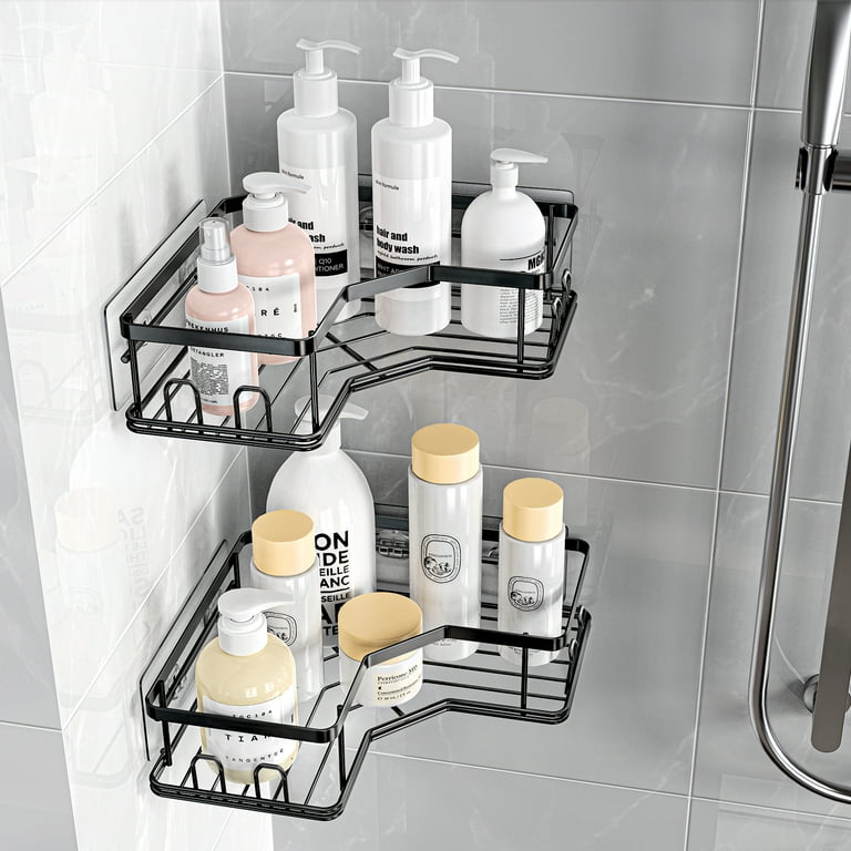 MAXIFFE Shower Caddy, 5-Pack Shower Organizer, Large Capacity Stainless  Steel Shower Caddy Bathroom Organizer Shower Shelves, No Drilling Rustproof
