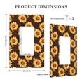 thumbnail image 3 of Rocae Chocolate Plaid Sunflower A for Decorator Light Switch or Receptacle Outlet Wall Plate,Polycarbonate Thermoplastic-Style U, 3 of 6
