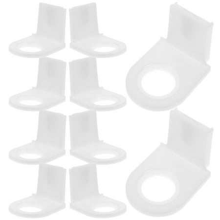 

Qiysamall 10pcs Self Adhesive Hand Sanitizer Holder Wall Mounted Shower Gel Bottle Rack