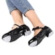 thumbnail image 5 of Zapatos de claqué de piel sintética negra brillante para niñas, divertidos y brillantes, talla 38, 5 of 8