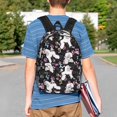 thumbnail image 4 of Rateoe Cute Poodle Dog Pattern Student Backpack Water-resistant Backpack 15-inch Laptop Backpack Lightweight Adjustable School Backpack, 4 of 6
