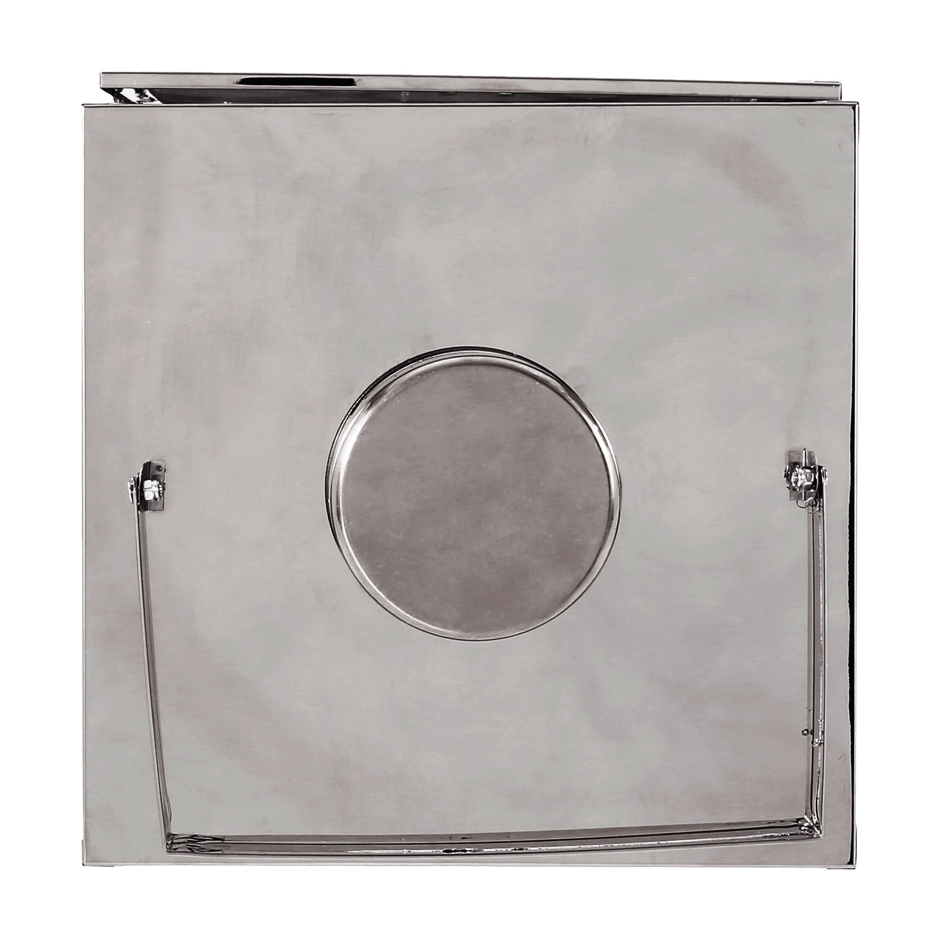 Farnsworth Stainless Steel Outdoor 18" Lantern, Silver