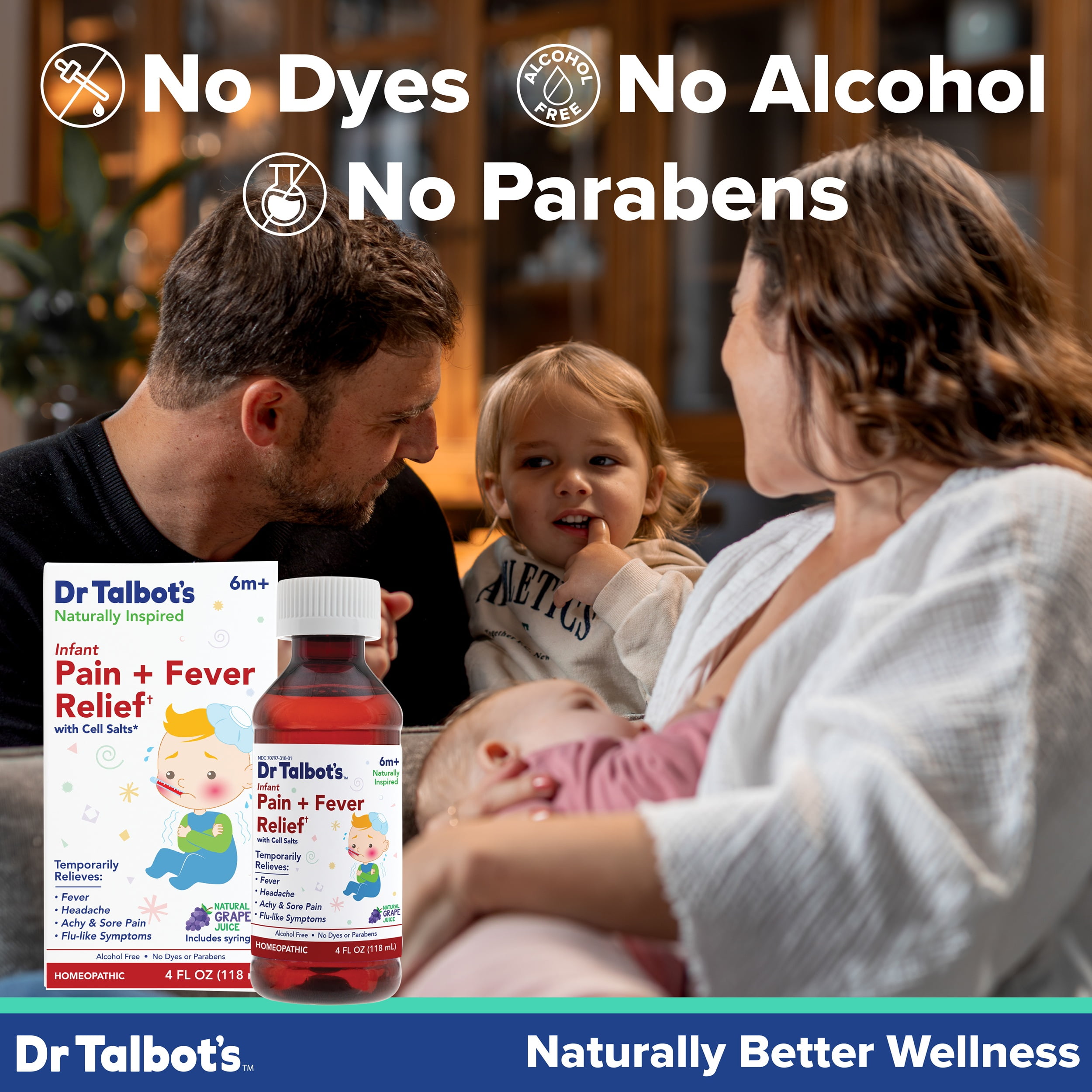 Dr. Talbot's Homeopathic Infant Pain and Fever Relief with Cell Salts, 4 fl oz