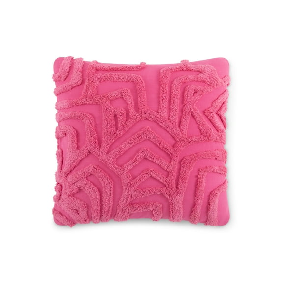 Rochelle Porter Design Kobo 20in x 20in Decorative Pillow Pink, Cotton Tufted, Adult