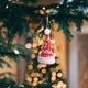 thumbnail image 4 of Adorno colgante de árbol de Navidad de punto | Decoración de Gorro de Santa de Lana Engrosada Rojo | Poliéster duradero, 5.1x2.5in | Acento festivo para el hogar, adorno colgable, 4 of 6
