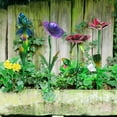 thumbnail image 3 of Ivy Home Metal Flower Garden Stake Cute Metal Flower Stick Art Ornament Decor Spring Floral Outdoor Flower Garden Stakes, 4 Pcs C99, 3 of 3