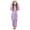 Purple, variant on Girls Hooded Pajama Jumpsuit with Ears, Sherpa Lined Warm One-Piece Zipper Romper for Winter Sleepwear & Loungewear