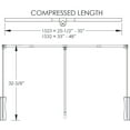 thumbnail image 4 of Hardware Resources 1523Sc Expanding 25-1/2" To 35" Wide Wide Pull Down Soft Close Wardrobe, 4 of 6