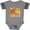 Football Heather and Smoke, variant on Inktastic My First Thanksgiving with Turkey and Leaves Boys or Girls Baby Bodysuit