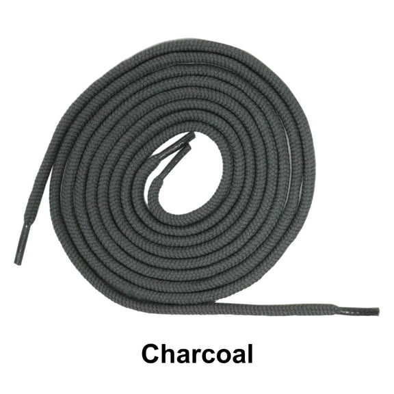 Charcoal Round Athletic Sneaker 27 36 45 54 63 Inch Shoelaces