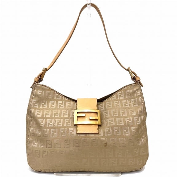 Pre-Owned Fendi FENDI shoulder bag canvas leather