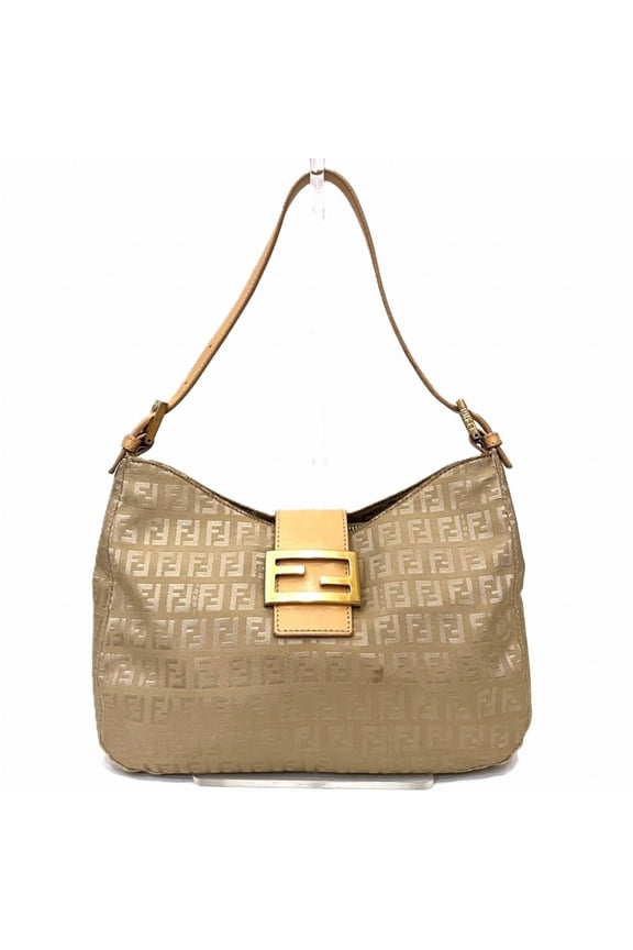 Pre-Owned Fendi FENDI shoulder bag canvas leather